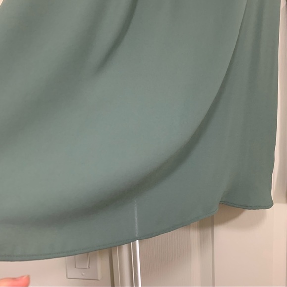 Loft Long Sleeve Sheer Back Everyday Basic High Low Oversized Top Size XXS - Picture 5 of 6